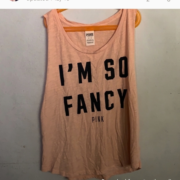 PINK Victoria's Secret Tops - PINK:VS I'm So Fancy Orange Tank 💛